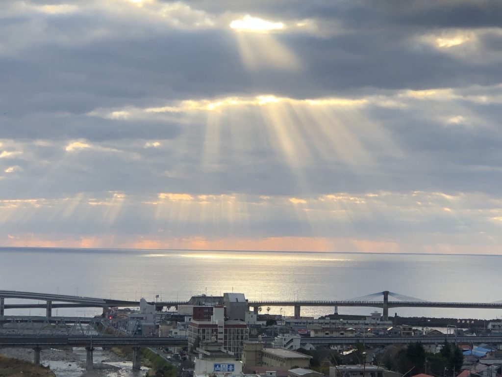 小田原早川漁港の初日の出